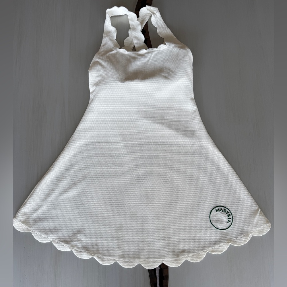 Marysia Serena Scallop Tennis Dress + Matching Shorts (Set) – Size Small – NEW